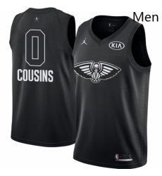 Mens Nike Jordan New Orleans Pelicans 0 DeMarcus Cousins Swingman Black 2018 All Star Game NBA Jersey