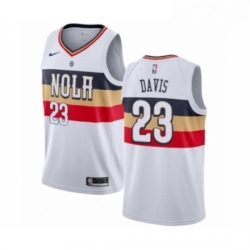 Womens Nike New Orleans Pelicans 23 Anthony Davis White Swingman Jersey Earned Edition