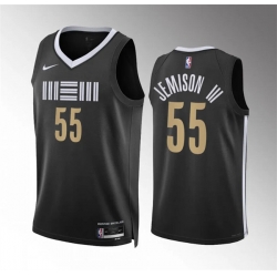 Men Memphis Grizzlies 55 Trey Jemison Iii Black 2023 24 City Edition Stitched Jersey