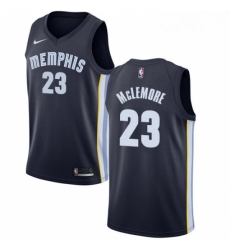 Womens Nike Memphis Grizzlies 23 Ben McLemore Swingman Navy Blue Road NBA Jersey Icon Edition 