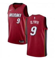 Womens Nike Miami Heat 9 Kelly Olynyk Swingman Red NBA Jersey Statement Edition 