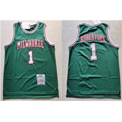 Bucks 1 Oscar Robertson Green 1971 72 Hardwood Classics Jersey