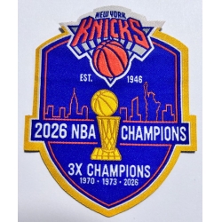 Knicks 2026 NBA Champions 3X Patch Biaog
