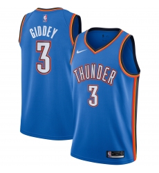 Men's Oklahoma City Thunder Josh Giddey #3 Blue Dri-FIT Swingman Jersey