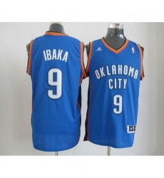 Thunder 9 Serge Ibaka Blue Revolution 30 Stitched NBA Jersey