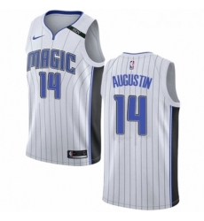 Womens Nike Orlando Magic 14 DJ Augustin Swingman NBA Jersey Association Edition