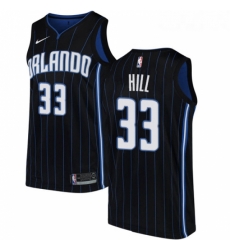 Womens Nike Orlando Magic 33 Grant Hill Swingman Black Alternate NBA Jersey Statement Edition