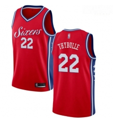 76ers #22 Mattise Thybulle Red Basketball Swingman Statement Edition Jersey