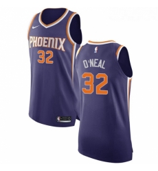 Womens Nike Phoenix Suns 32 Shaquille ONeal Authentic Purple Road NBA Jersey Icon Edition