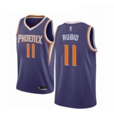 Womens Phoenix Suns 11 Ricky Rubio Swingman Purple Basketball Jersey Icon Edition 