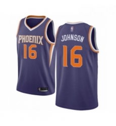 Womens Phoenix Suns 16 Tyler Johnson Authentic Purple Basketball Jersey Icon Edition 