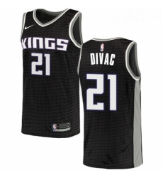 Womens Nike Sacramento Kings 21 Vlade Divac Swingman Black NBA Jersey Statement Edition