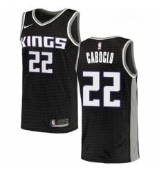 Womens Nike Sacramento Kings 22 Bruno Caboclo Swingman Black NBA Jersey Statement Edition 