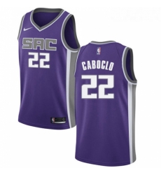 Womens Nike Sacramento Kings 22 Bruno Caboclo Swingman Purple NBA Jersey Icon Edition 