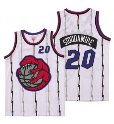 Raptors 20 Damon Stoudamire White Retro Jerseys