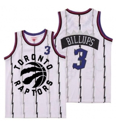 Raptors 3 Chauncey Billups White Retro Jersey