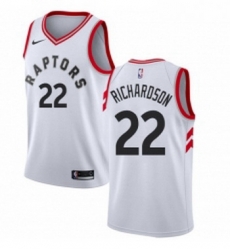 Womens Nike Toronto Raptors 22 Malachi Richardson Authentic White NBA Jersey Association Edition 