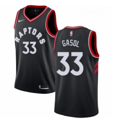 Womens Nike Toronto Raptors 33 Marc Gasol Black NBA Swingman Statement Edition Jersey 