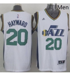 Revolution 30 Jazz 20 Gordon Hayward White Stitched NBA Jersey 