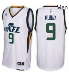 Utah Jazz 9 Ricky Rubio Home White New Swingman Stitched NBA Jersey 