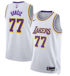 Men Luka Dončić Luka Doncic Los Angeles Lakers Nike Swingman Jersey Icon Edition White