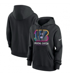 Women Cincinnati Bengals Black 2024 Crucial Catch Club Pullover Hoodie Women Cincinnati Bengals Black 2024 Crucial Catch Club Pullover Hoodie