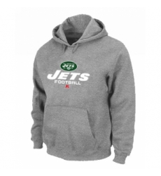 NFL Mens Nike New York Jets Critical Victory Pullover Hoodie Grey