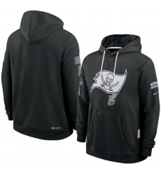 Men Tampa Bay Buccaneers Black 2026 Salute to Service Sideline Dri FIT Pullover Hoodie
