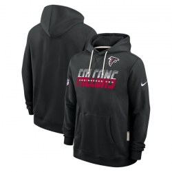 Men Atlanta Falcons Black Sideline Standard Issue Top Prospect Dri FIT Hoodie