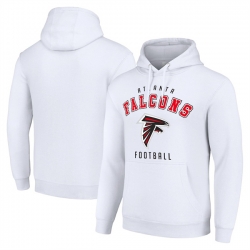 Men Atlanta Falcons White Pullover Hoodie