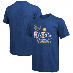 Men's Golden State Warriors 2021-2022 Royal NBA Finals Champions Swish Tri-Blend T-Shirt