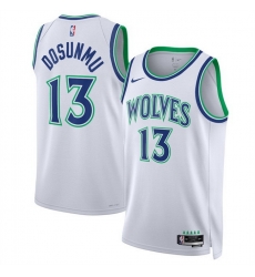 Men Minnesota Timberwolves  13 Ayo Dosunmu White 2026 27 Association Edition Stitched Basketball Jersey