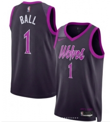 Men Minnesota Timberwolves LaMelo Ball #1 Edition Stitched NBA Jersey