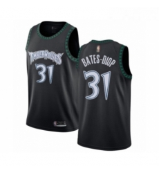 Womens Minnesota Timberwolves 31 Keita Bates Diop Swingman Black Hardwood Classics Jersey 