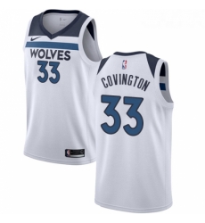 Youth Nike Minnesota Timberwolves 33 Robert Covington Swingman White NBA Jersey Association Edition 