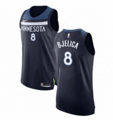 Youth Nike Minnesota Timberwolves 8 Nemanja Bjelica Authentic Navy Blue Road NBA Jersey Icon Edition 