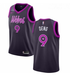 Youth Nike Minnesota Timberwolves 9 Luol Deng Swingman Purple NBA Jersey City Edition 