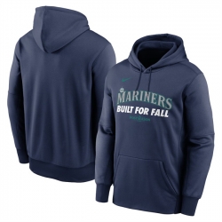 Men Seattle Mariners Navy 2025 Postseason Collection Therma Hoodie