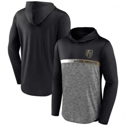 Men Vegas Golden Knights Black Podium Defender Pullover Hoodie