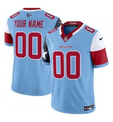 Men Women Youth Houston Texans Active Player Custom Blue 2024 F U S E  V5 Limited Stitched Football Jersey