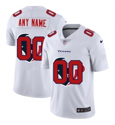 Men Women Youth Toddler Houston Texans Custom White Men Nike Team Logo Dual Overlap Limited NFL Jersey