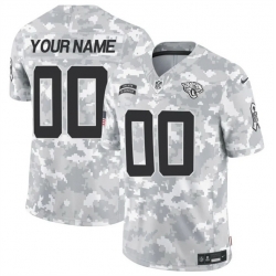 Men Jacksonville Jaguars Active Player Custom 2024 F U S E Arctic Camo Salute To Service Limited Stitched Football Jersey