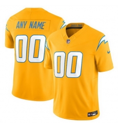 Men Women Youth Los Angeles Chargers Active Player Custom Gold 2025 F U S E  Alternate Vapor Limited Stitched Football Jersey Men Women Youth Los Angeles Chargers Active Player Custom Gold 2025 F U S E  Alternate Vapor Limited Stitched Football Jersey