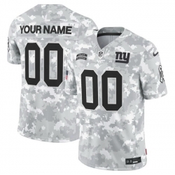 Men New York Giants Active Player Custom 2024 F U S E Arctic Camo Salute To Service Limited Stitched Football Jersey