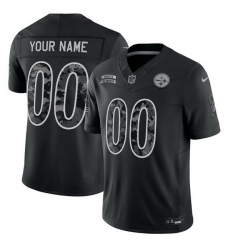 Men Pittsburgh Steelers Active Player Custom Black F U S E 2026 Salute to Service Limited Stitched Football Jersey