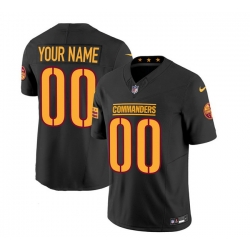 Men Washington Commanders Active Player Custom Black 2023 F U S E  Vapor Limited Stitched Football Jersey