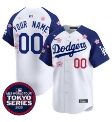 Men Women Youth Los Angeles Dodgers Active Player Custom White Royal 2025 Tokyo Series Limited Stitched Baseball Jersey Men Women Youth Los Angeles Dodgers Active Player Custom White Royal 2025 Tokyo Series Limited Stitched Baseball Jersey