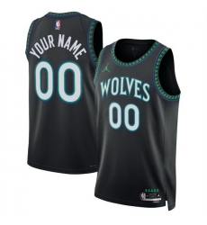Men Minnesota Timberwolves Active Player Custom Black 2026 27 Statement Edition Stitched Basketball Jersey