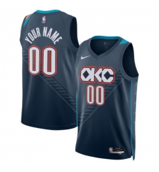 Oklahoma City Thunder Nike Unisex 2025 2026 City Edition Swingman Custom Jersey Blue Oklahoma City Thunder Nike Unisex 2025 2026 City Edition Swingman Custom Jersey Blue
