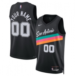 San Antonio Spurs Nike Unisex 2025 2026 City Edition Swingman Custom Jersey Black
